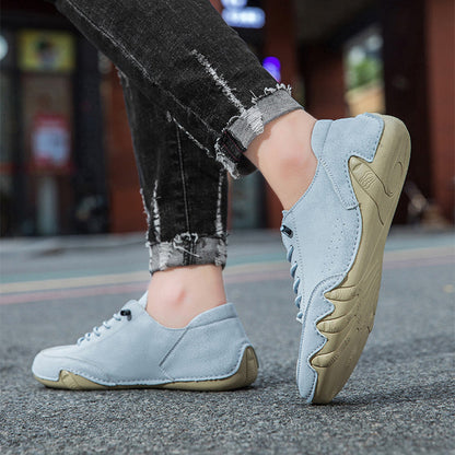 Retro Faux Suede Low-Top Loafers
