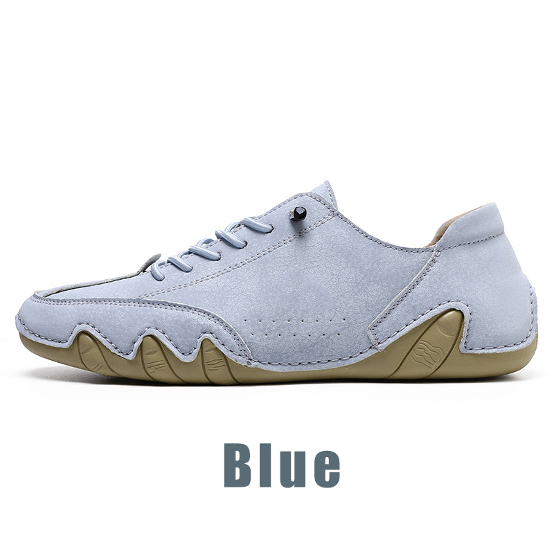 Retro Faux Suede Low-Top Loafers