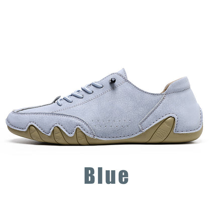 Retro Faux Suede Low-Top Loafers