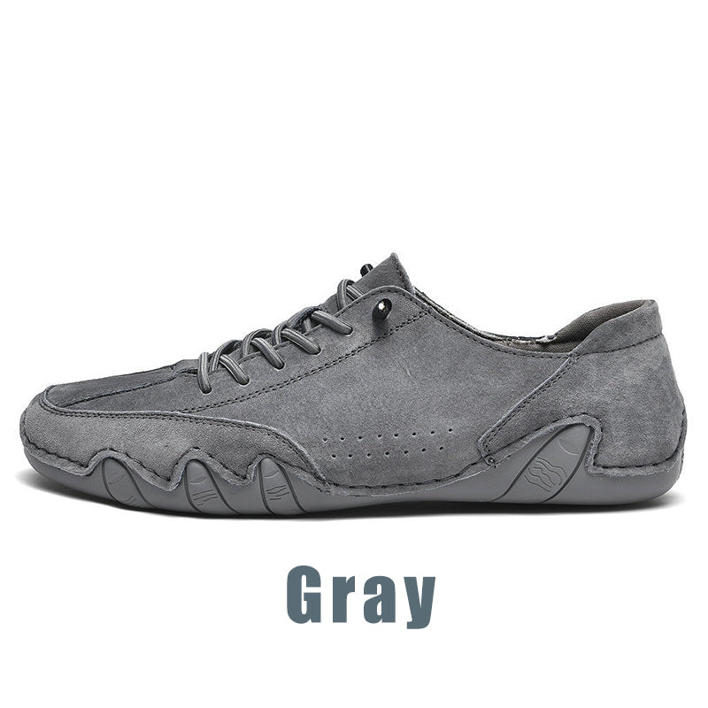 Retro Faux Suede Low-Top Loafers