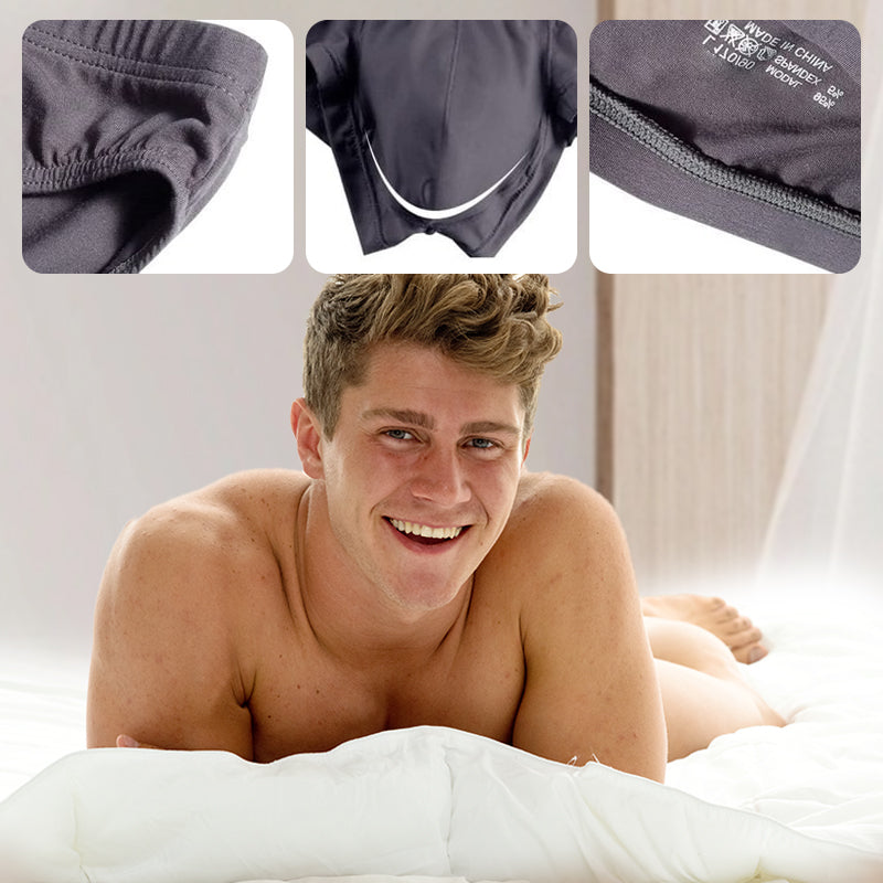 🔥Buy 3 Get 2 Free 🔥Men's Solid Color Breathable Low Waist Briefs