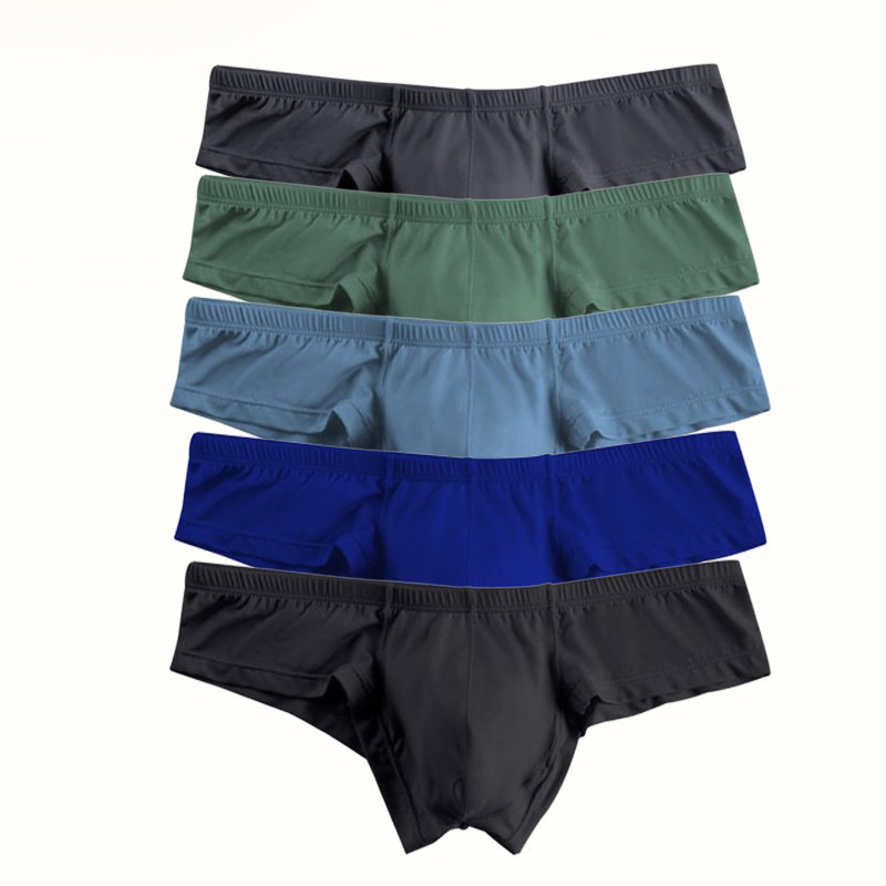 🔥Buy 3 Get 2 Free 🔥Men's Solid Color Breathable Low Waist Briefs