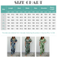 Women's  Fashion Leaf Print Plus Size Bodysuit with Elastic Waist