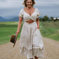 Tie Back Ruffle Dress with Pockets