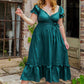 Tie Back Ruffle Dress with Pockets