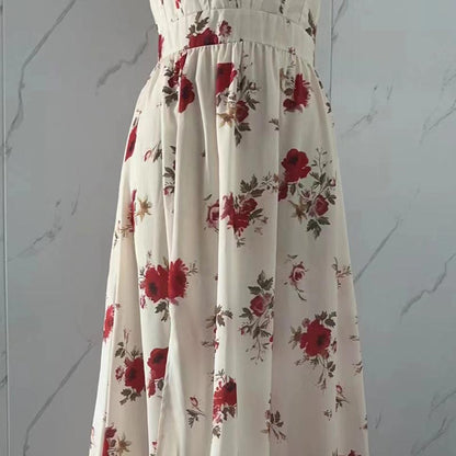 Women’s Elegant Print Slit Maxi Dress🔥🔥FREE SHIPPING