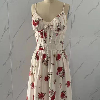 Women’s Elegant Print Slit Maxi Dress🔥🔥FREE SHIPPING