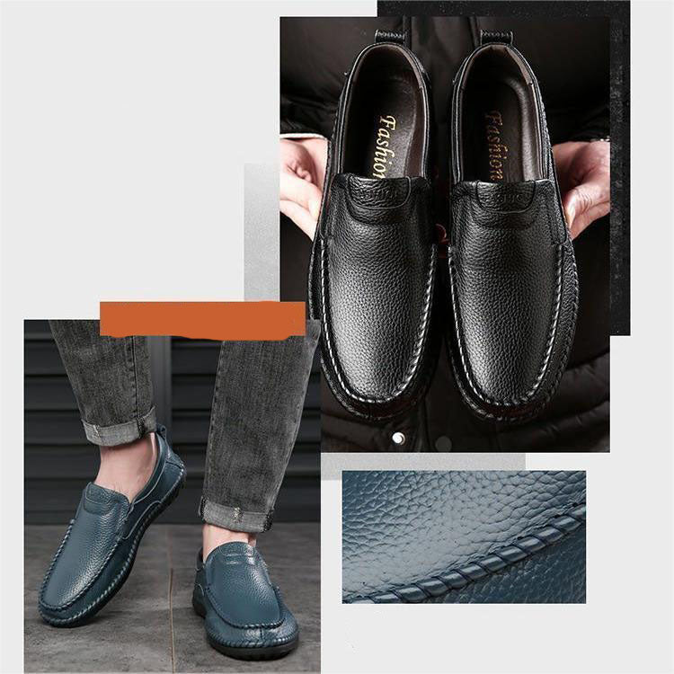 Men's Casual Breathable Soft Leather Shoes