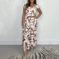Women's Summer Ruffled Wide-Leg Jumpsuit With Geometric Prints🔥🔥New arrivals-49% OFF