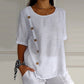 Women's Crew Neck Side Button Blouse💖BUY 2 GET FREE SHIPPING