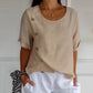 Women's Crew Neck Side Button Blouse💖BUY 2 GET FREE SHIPPING