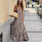 Women’s Sexy Leopard Print Backless Halter Long Dress💝BUY 2 GET FREE SHIPPING
