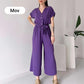 (48% OFF🔥) 💖Women's V-Neck Short-Sleeve Casual Jumpsuit