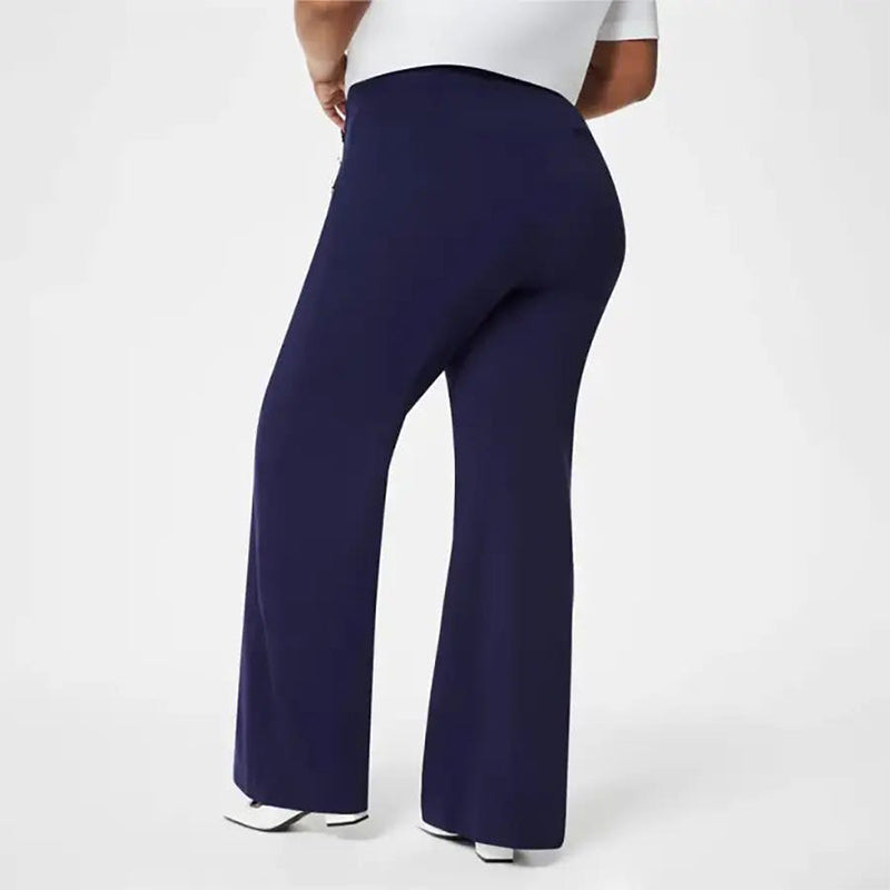 💖 50%OFF⚡Three lengths available 💖Women's Plus-Size High Stretch High-Waist Wide-Leg Pants