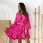 Women’s V Neck Babydoll Dress with Long Sleeves🔥HOT SALE-49% OFF