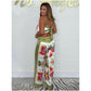 Spaghetti Strap Printed Top & Loose Women's Pants 2-Piece Set🔥New Arrival- 49% OFF💝