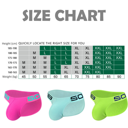 Men's Sexy Low-Waist Breathable Briefs
