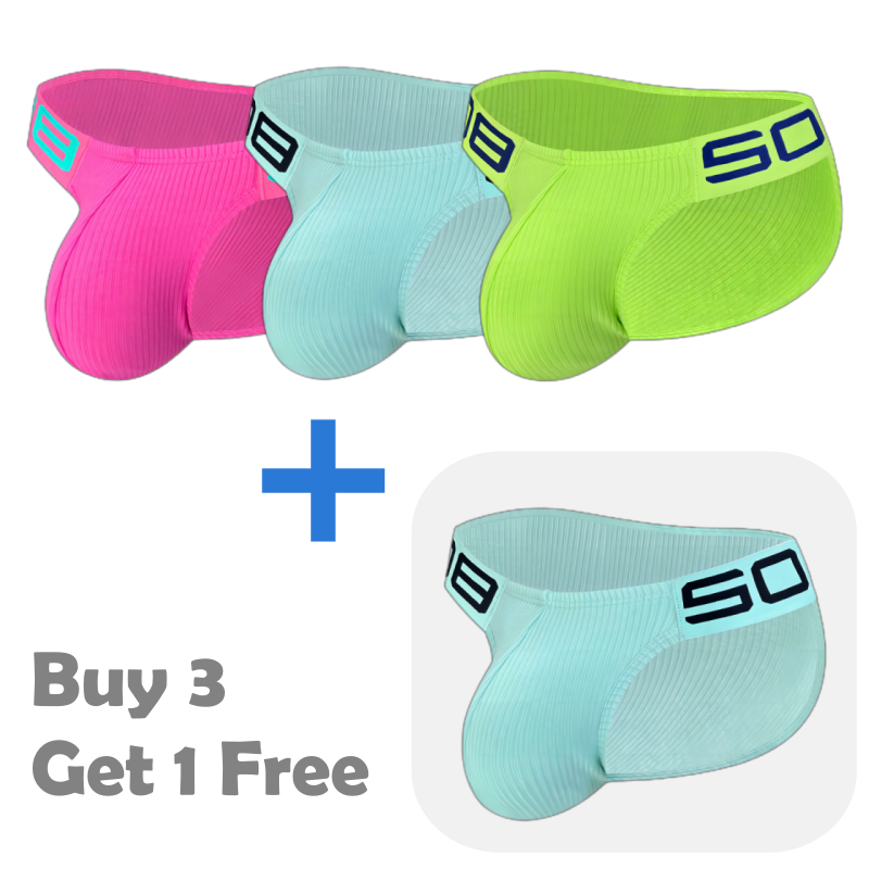 Men's Sexy Low-Waist Breathable Briefs