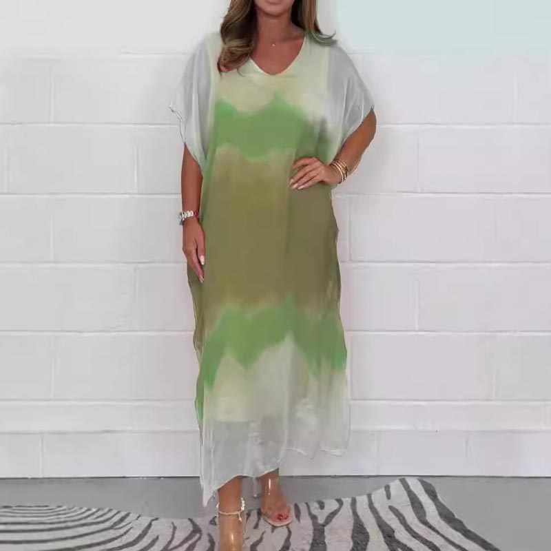 Summer Limited Time 49% Off🔥✨Women Comfortable Casual Chiffon Dip Dye Dress
