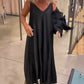 Solid Round-Neck Top Slip Dress 2-Piece Set