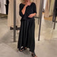 Solid Round-Neck Top Slip Dress 2-Piece Set