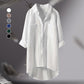 🎁Hot Sale 49% OFF💖Women's Shirt Made Of Single -Colored Cotton Linen