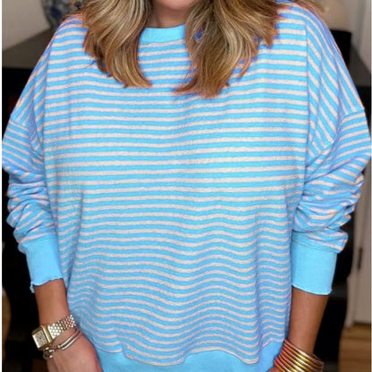 Women's Loose Casual Striped Sweatshirt(BUY 2 FREE SHIPPING)
