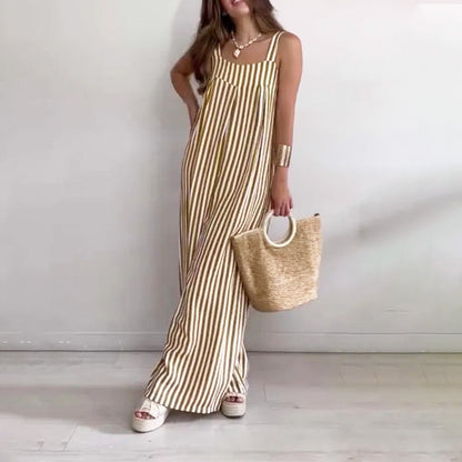 Women's Loose Casual Striped Jumpsuit🌟🌟HOT SALE-49% OFF