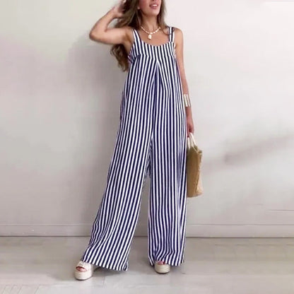 Women's Loose Casual Striped Jumpsuit🌟🌟HOT SALE-49% OFF