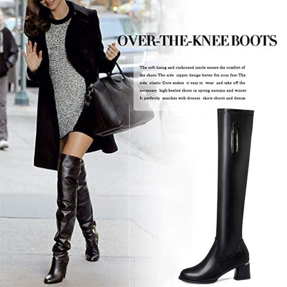 50% OFF✨Autumn-Winter Series✨Warm Leather Boots for Women✨Look Slim