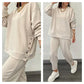 💕HOT SALE 49% OFF💕Women’s Trendy Solid Color Two-Piece Set Top & Pants