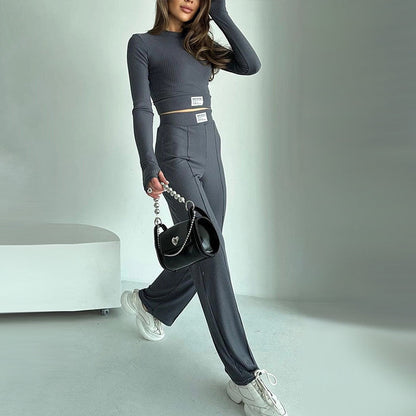 Fitted Crop Top & Pants 2-Piece Set🔥Christmas Promotion-49% OFF