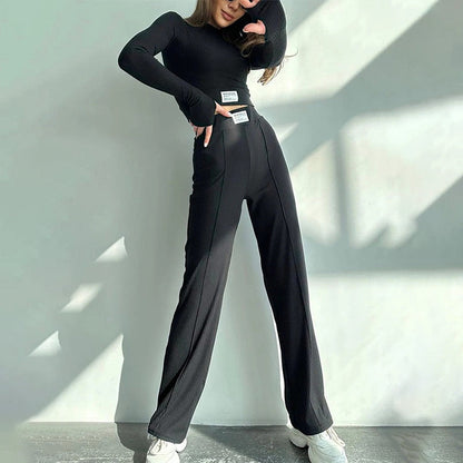 Fitted Crop Top & Pants 2-Piece Set🔥Christmas Promotion-49% OFF