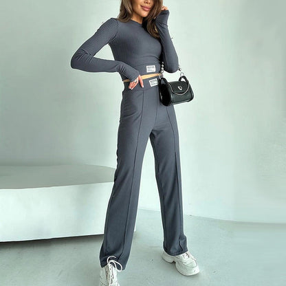 Fitted Crop Top & Pants 2-Piece Set🔥Christmas Promotion-49% OFF