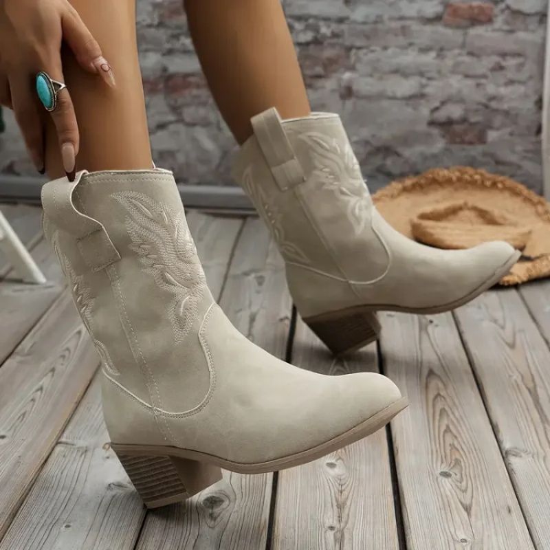 Women’s Comfortable Vintage Chunky-heel Support Boots