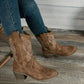 Women’s Comfortable Vintage Chunky-heel Support Boots