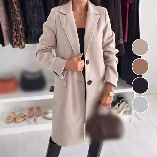 Women’s Elegant Tailored Long Coat