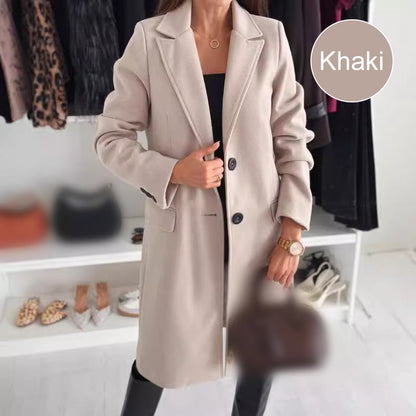 Women’s Elegant Tailored Long Coat