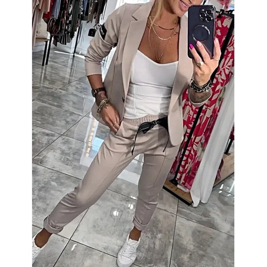 Women's Casual Suit Jacket & Pants 2-Piece Set🌺BUY 2 GET FREE SHIPPING