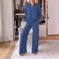 Women's fashion casual suit (top + pants)