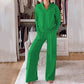 Women's fashion casual suit (top + pants)