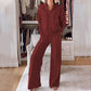 Women's fashion casual suit (top + pants)