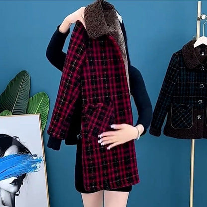 Women's Plush Thick Mid Length Jacket Coat💖FREE SHIPPING