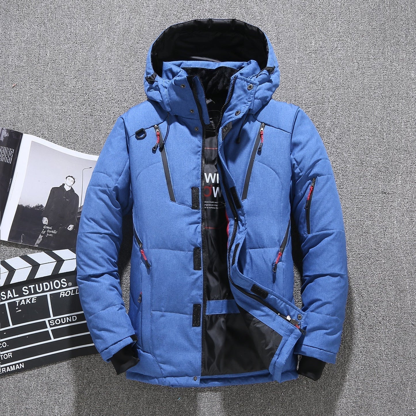 Men’s White Duck Down Parka Winter Warm Jacket【FREE SHIPPING】