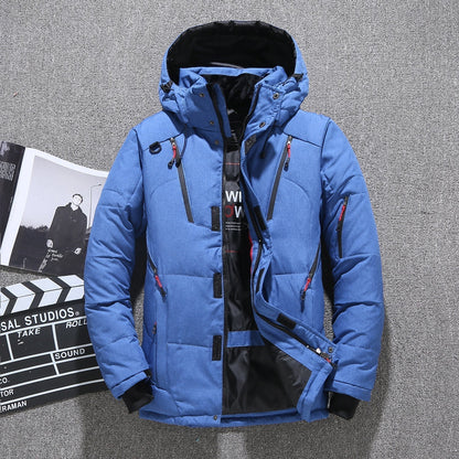 Men’s White Duck Down Parka Winter Warm Jacket【FREE SHIPPING】