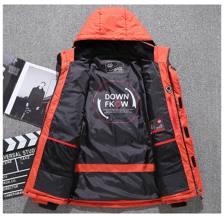 Men’s White Duck Down Parka Winter Warm Jacket【FREE SHIPPING】