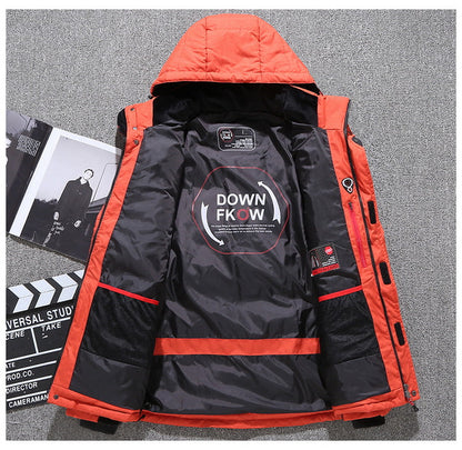 Men’s White Duck Down Parka Winter Warm Jacket【FREE SHIPPING】