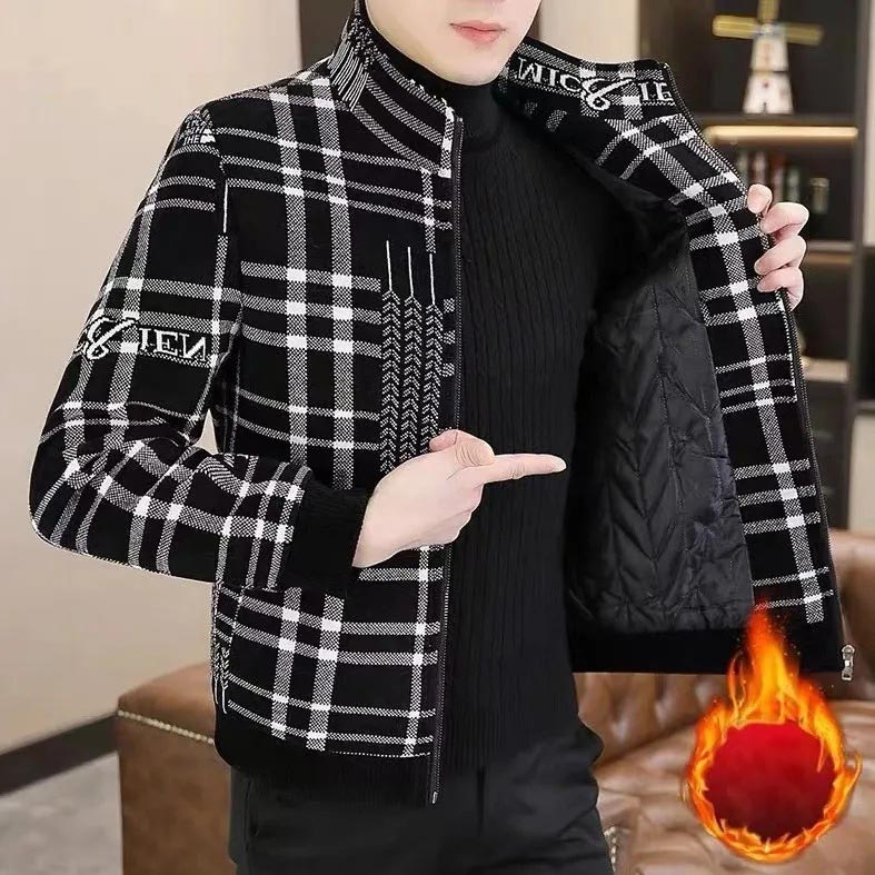 🍂Today Specials🍂 Men’s Stylish Padded Thick Tweed Jacket