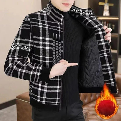 🍂Today Specials🍂 Men’s Stylish Padded Thick Tweed Jacket