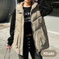 Women's Thickened Medium-Length Hooded Vest